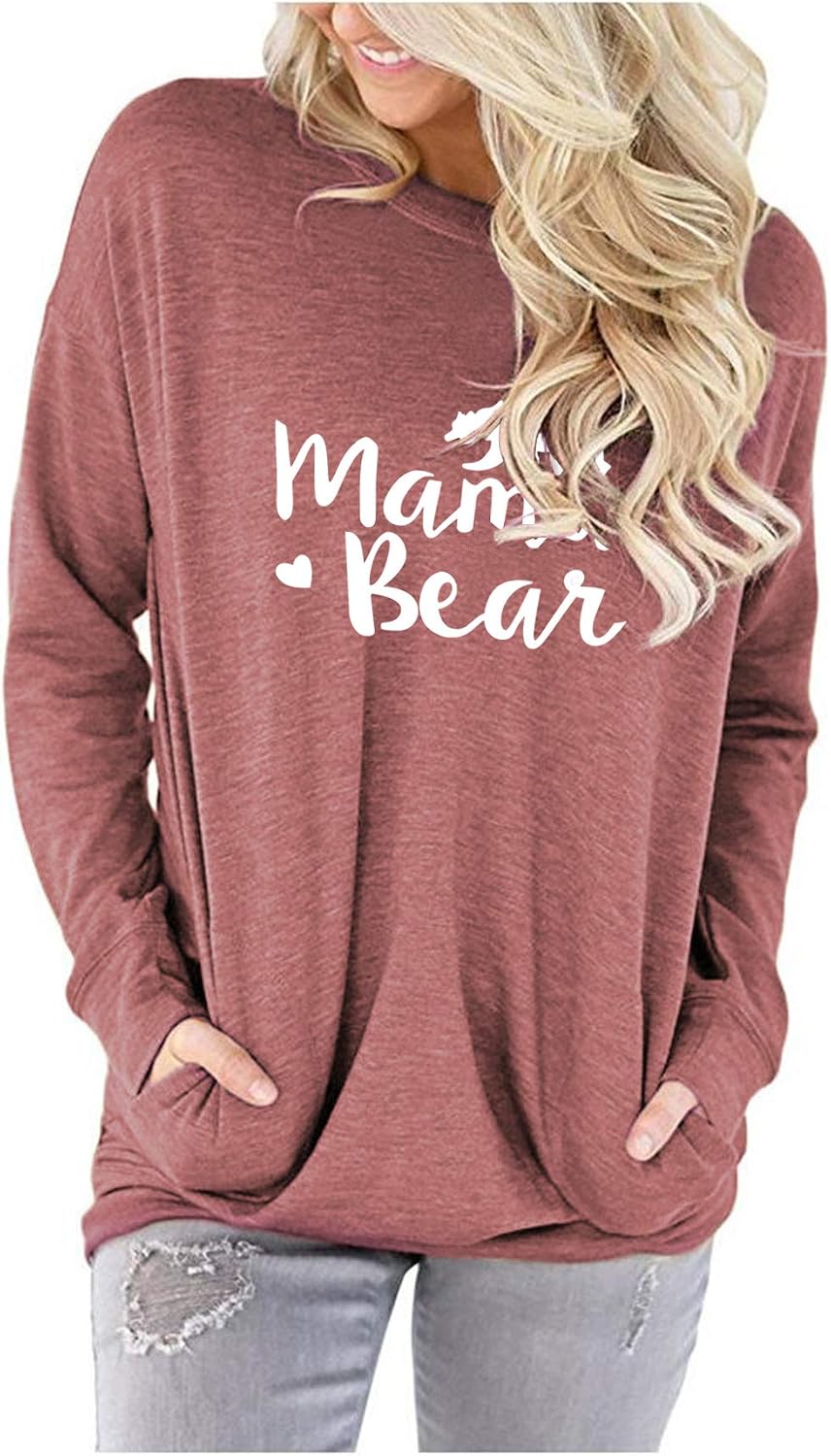 Cozy Women's Crewneck Sweatshirt - Casual Loose Fit with Pockets for Everyday Style
